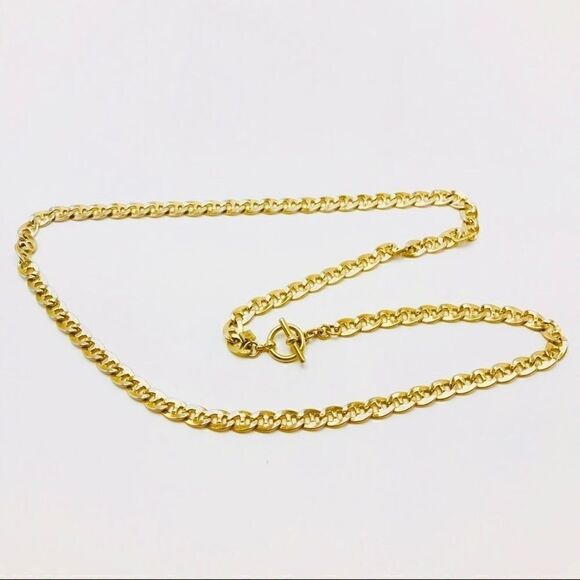 Banana Republic Long Gold Chunky Toggle Necklace. - Picture 4 of 6